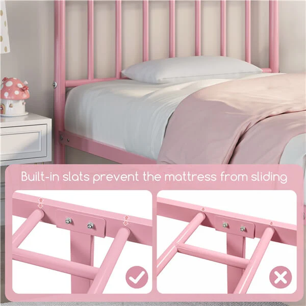 Yaheetech Twin Size Bed Frame Metal Platform Bed - Image 6