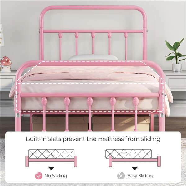 Yaheetech Twin Size Platform Bed - Image 4