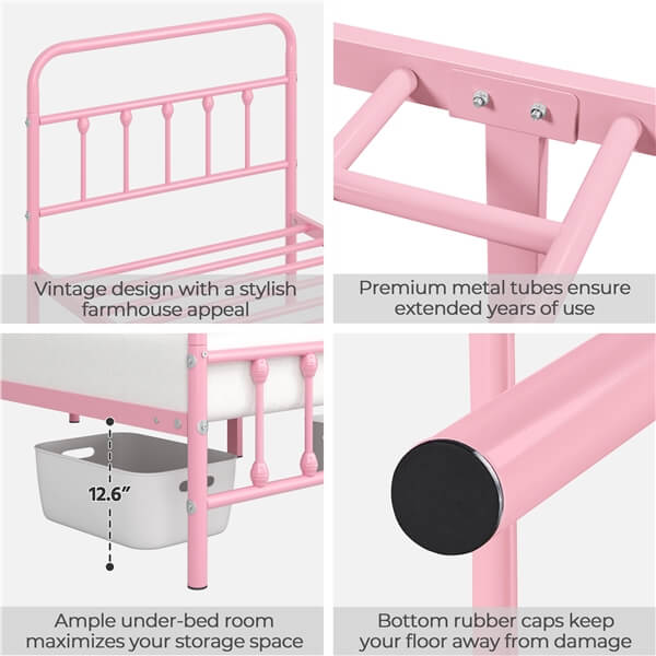 Yaheetech Twin Size Platform Bed - Image 8