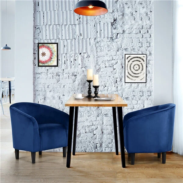 Yaheetech Velvet Club Chair - Image 10