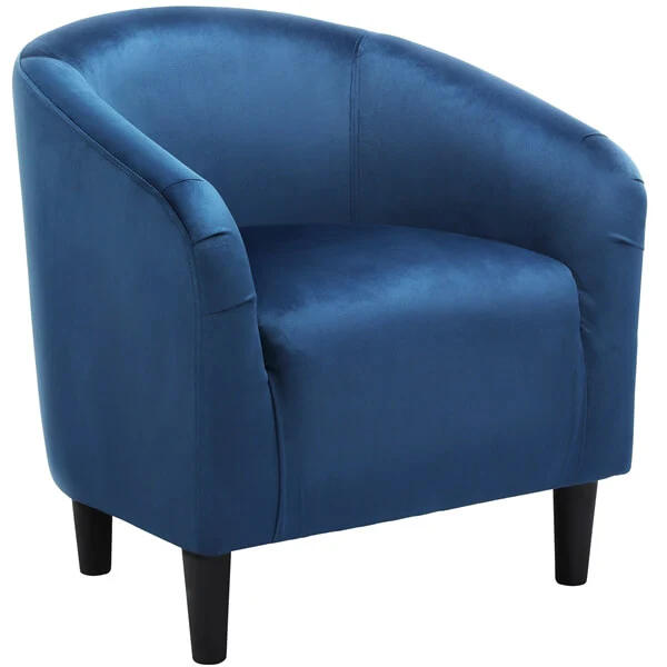 Yaheetech Velvet Club Chair - Image 3