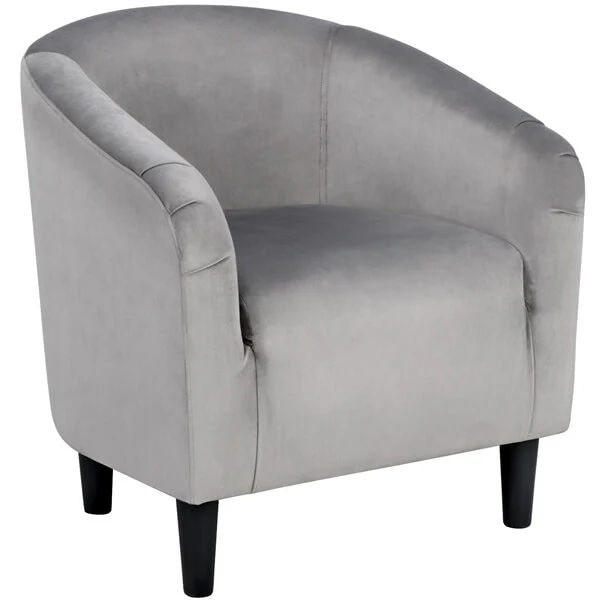 Yaheetech Velvet Club Chair - Image 4