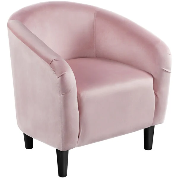 Yaheetech Velvet Club Chair - Image 6