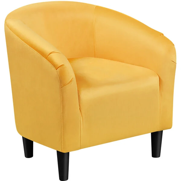 Yaheetech Velvet Club Chair - Image 7