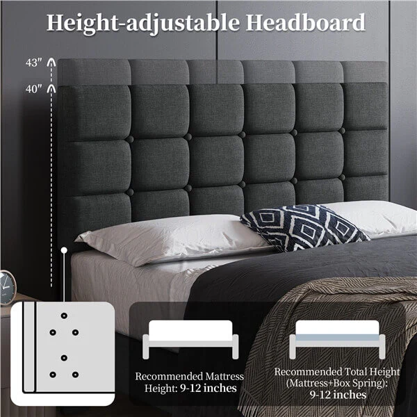 Yaheetech Upholstered Bed Frame - Image 16