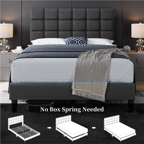 Yaheetech Upholstered Bed Frame - Image 20