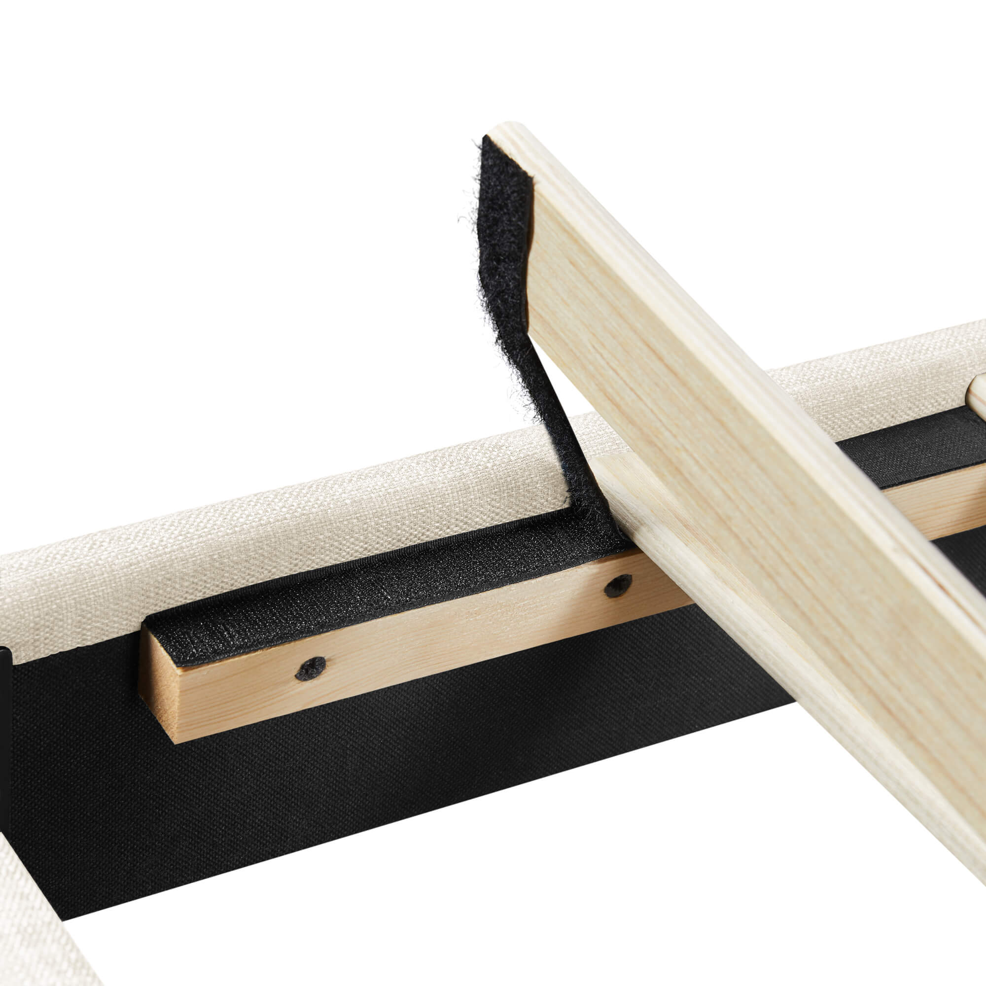 Yaheetech Upholstered Bed Frame with Wing Side - Image 6