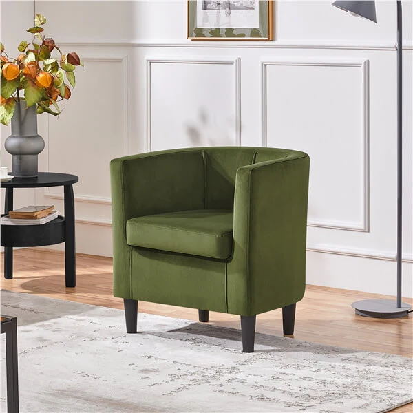 Yaheetech  Set of 2 Barrel-shaped Chair Accent Arm Chair - Image 6