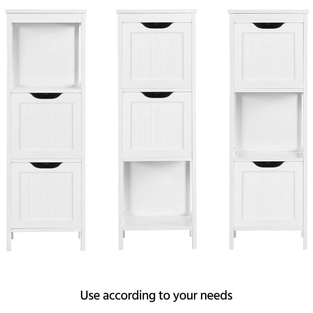 Yaheetech White Bathroom Cabinet - Image 6