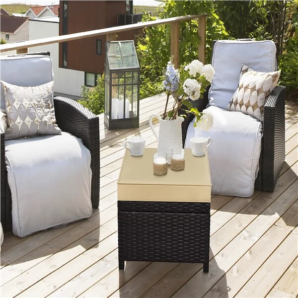 Yaheetech Wicker Ottomans - Image 10