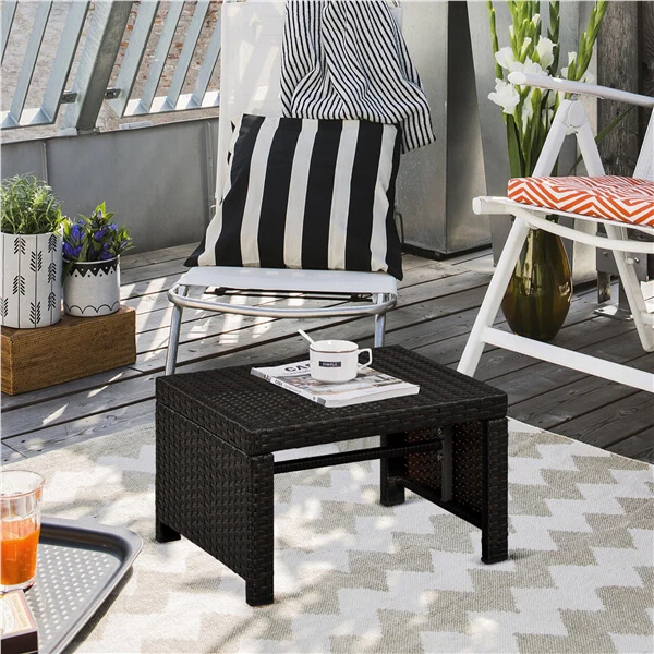 Yaheetech Wicker Ottomans - Image 7