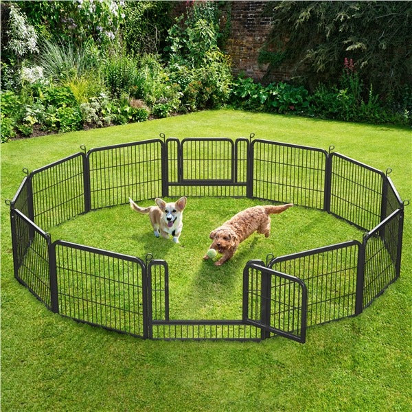 Yaheetech Wide Panel Dog Playpen, 12 Panels 24/32 inch - Image 9