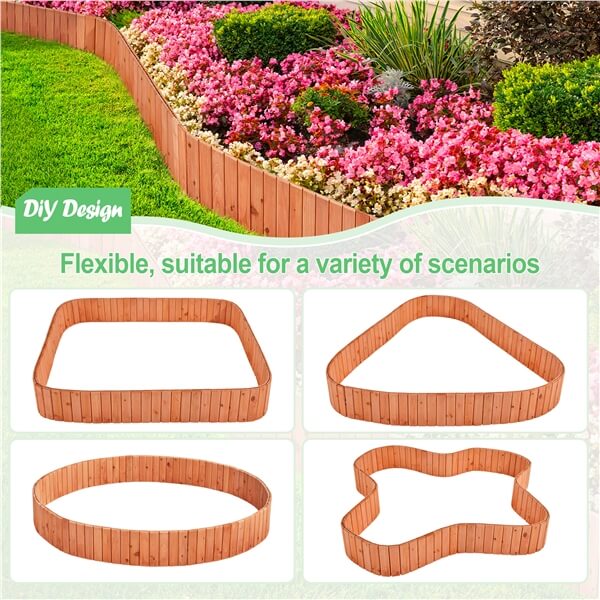 Yaheetech Wood Garden Fence - Image 5