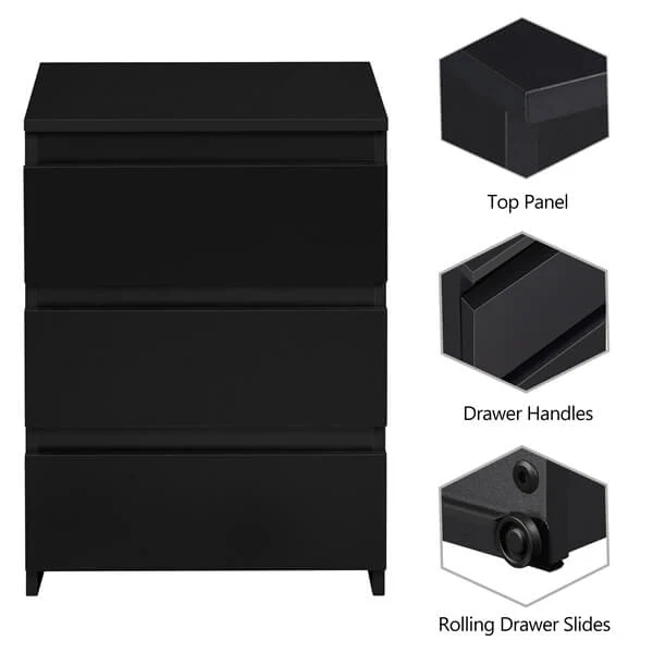 Yaheetech Nightstand with Drawer - Image 5