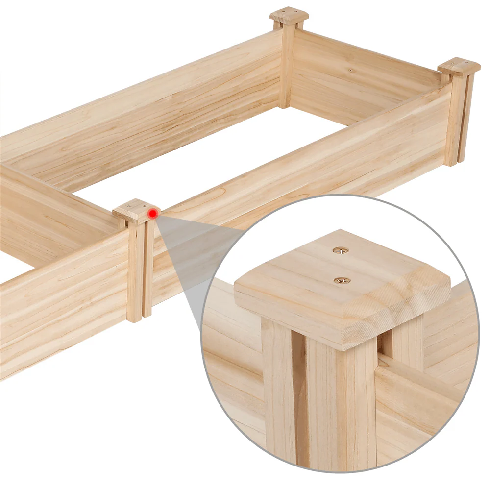 Yaheetech 8×2ft Wooden Horticulture Raised Garden Bed - Image 11