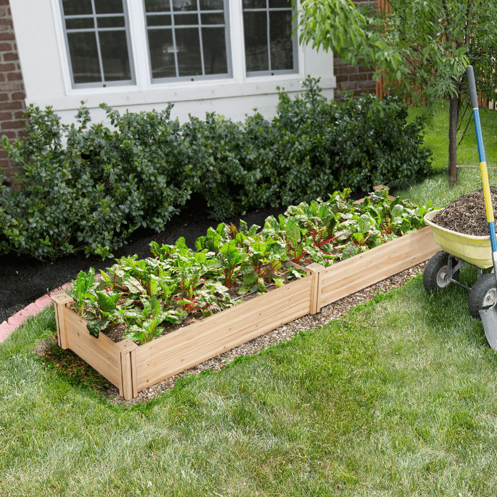 Yaheetech 8×2ft Wooden Horticulture Raised Garden Bed - Image 13