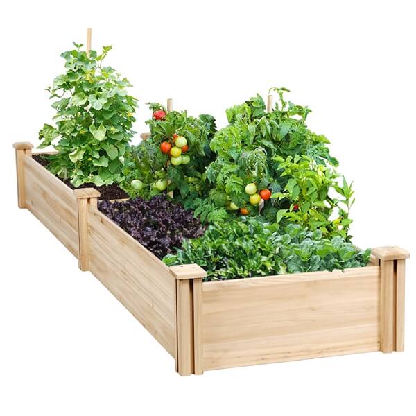 Yaheetech 8×2ft Wooden Horticulture Raised Garden Bed - Image 3