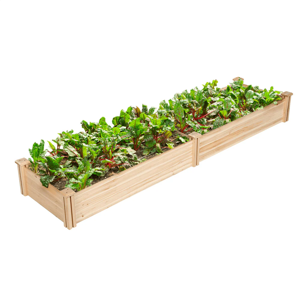 Yaheetech 8×2ft Wooden Horticulture Raised Garden Bed - Image 6