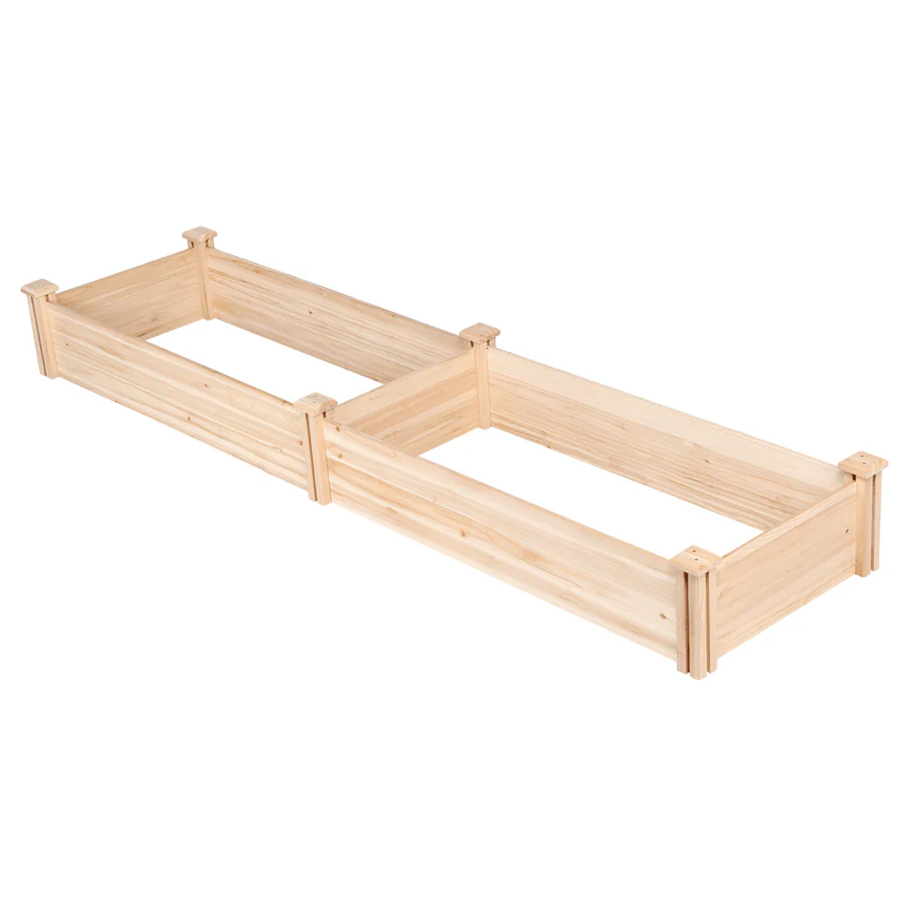 Yaheetech 8×2ft Wooden Horticulture Raised Garden Bed - Image 9