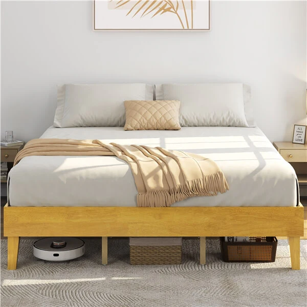 Yaheetech Wooden Bed Frame with Plywood Slat - Image 13