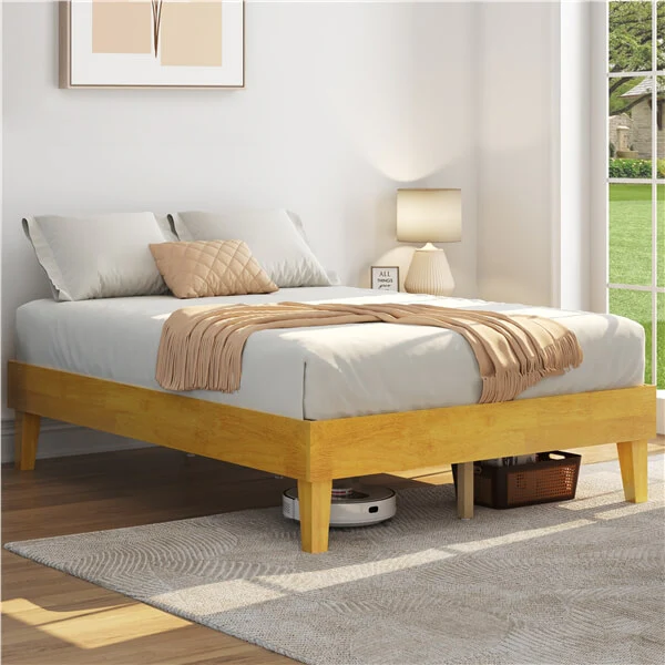Yaheetech Wooden Bed Frame with Plywood Slat - Image 14