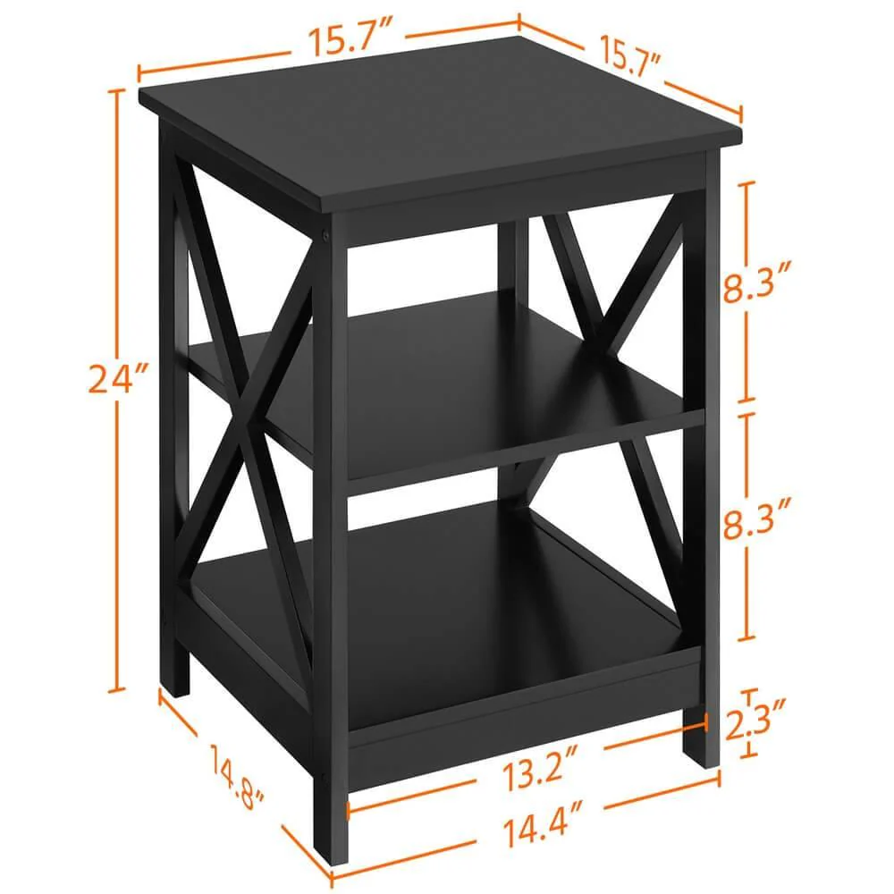 Yaheetech X Frame Side Table - Image 3