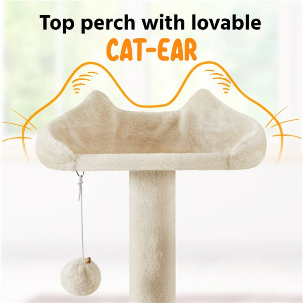 Yaheetech XL Cat Tree 80in Multi-Level Cat Tower - Image 8