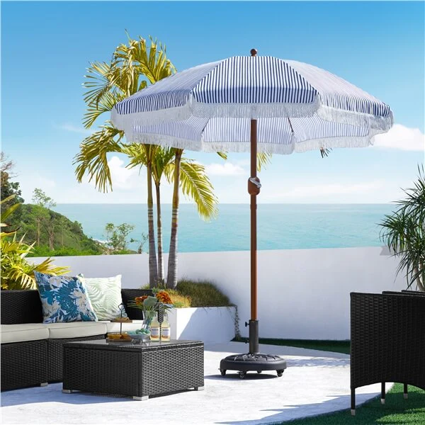 Yaheetech7.5ft Eight-Rib Holiday Style Patio Umbrella - Image 10